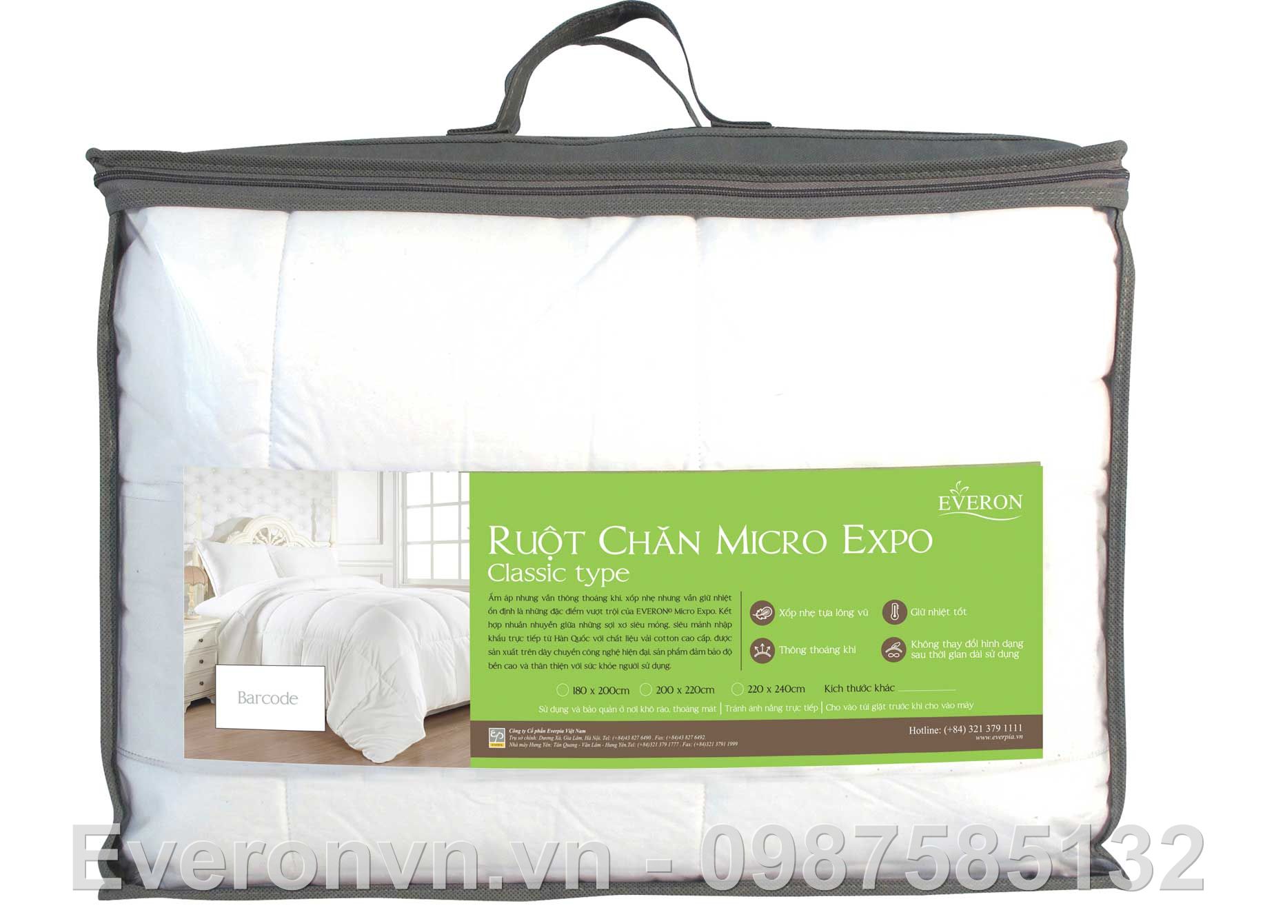 Ruột chăn Micro Expo Classic