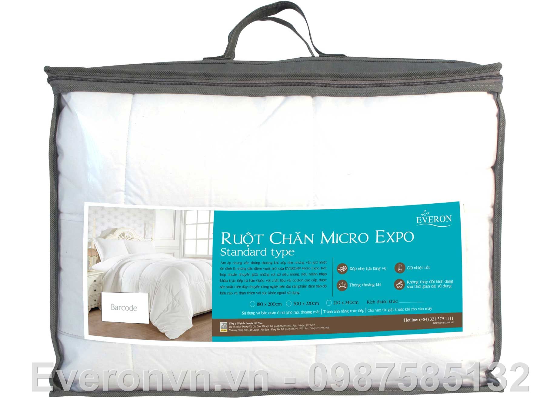 Ruột chăn Micro Expo Standard