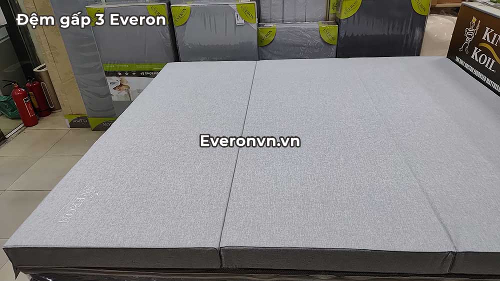 Đệm bông ép Everon gấp 3